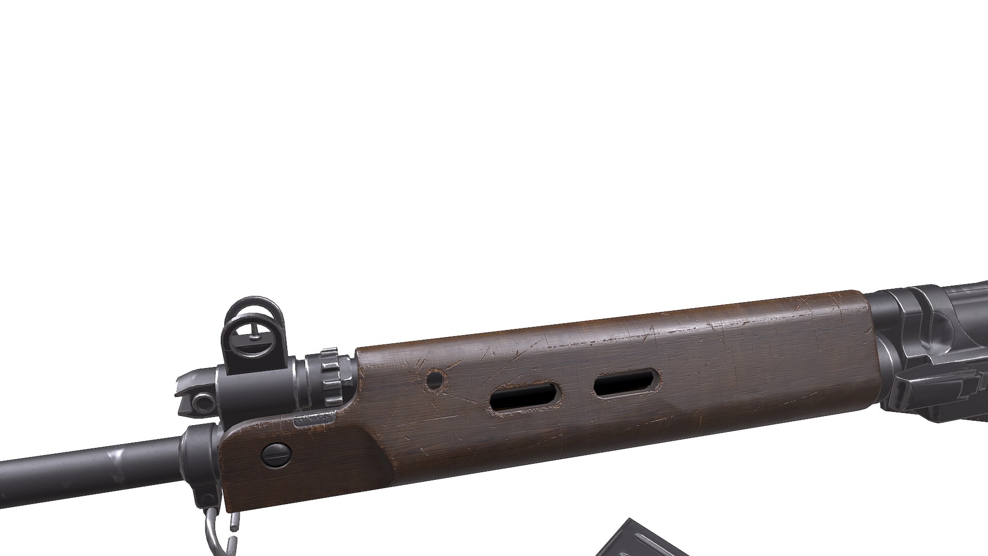 L1A1 SLR Self-Loading Rifle Low-poly PBR Model - TurboSquid 2077786