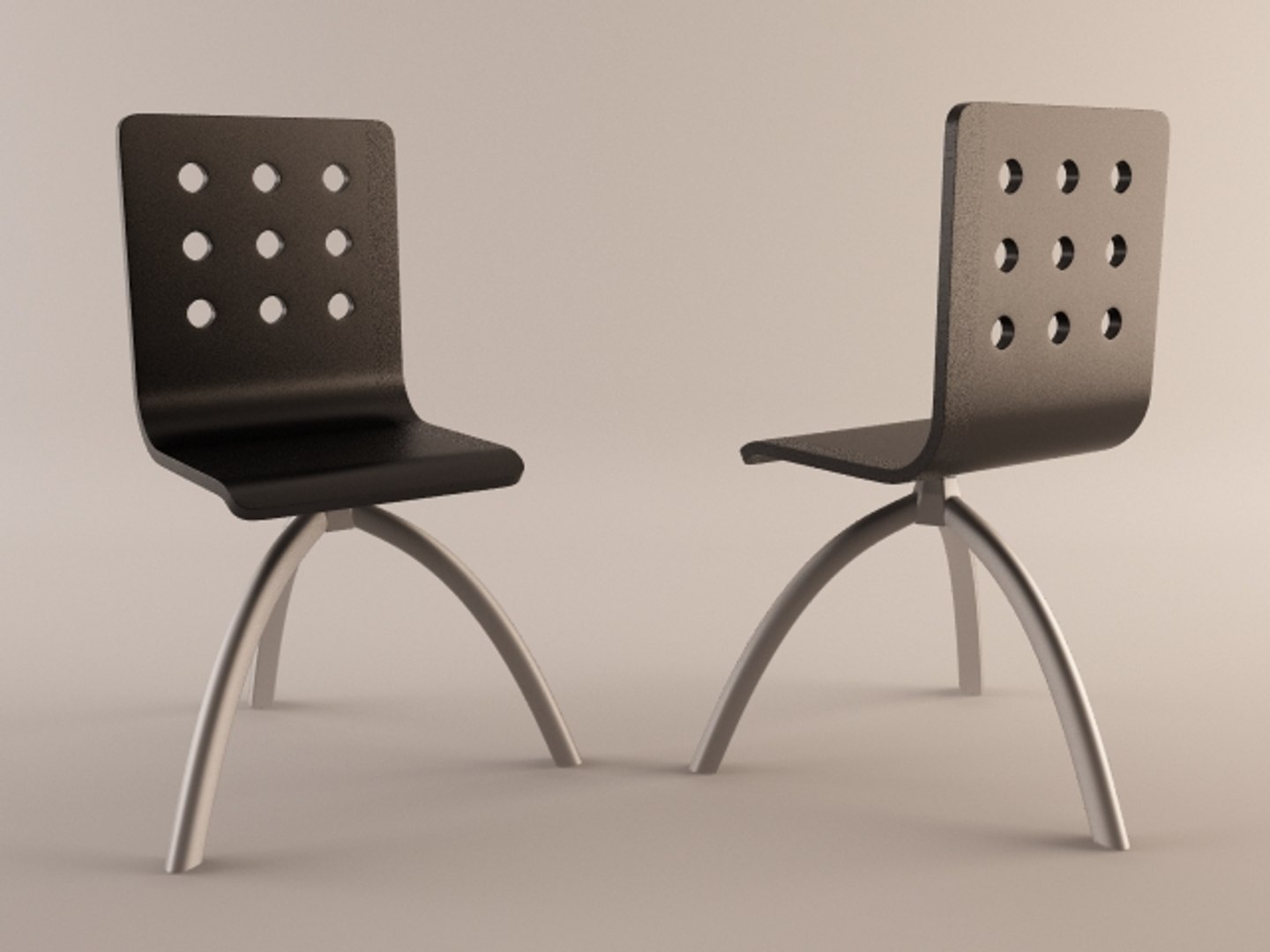 3d Modern Swivel Chair Model