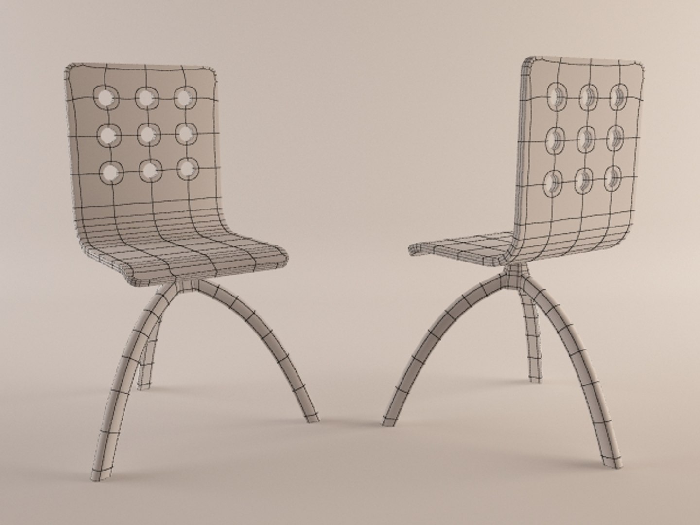 3d Modern Swivel Chair Model
