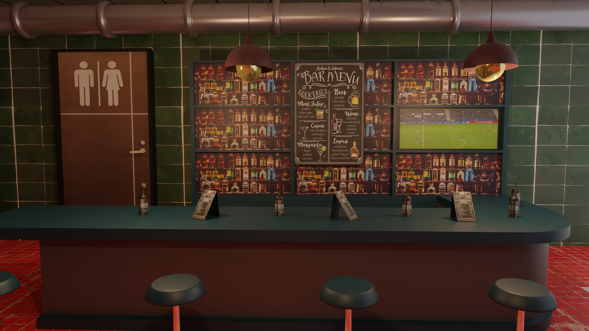 Bar Cafe Restaurant Pub Model - TurboSquid 2132074