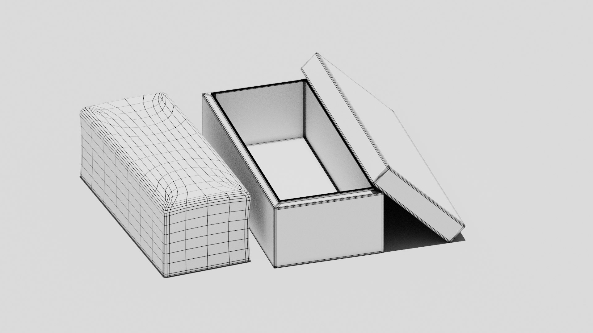 Japanese Furniture Kit - Castella Gift Box 3D Model - TurboSquid 1949328
