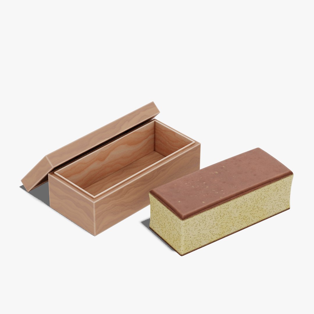 Japanese Furniture Kit - Castella Gift Box 3D Model - TurboSquid 1949328