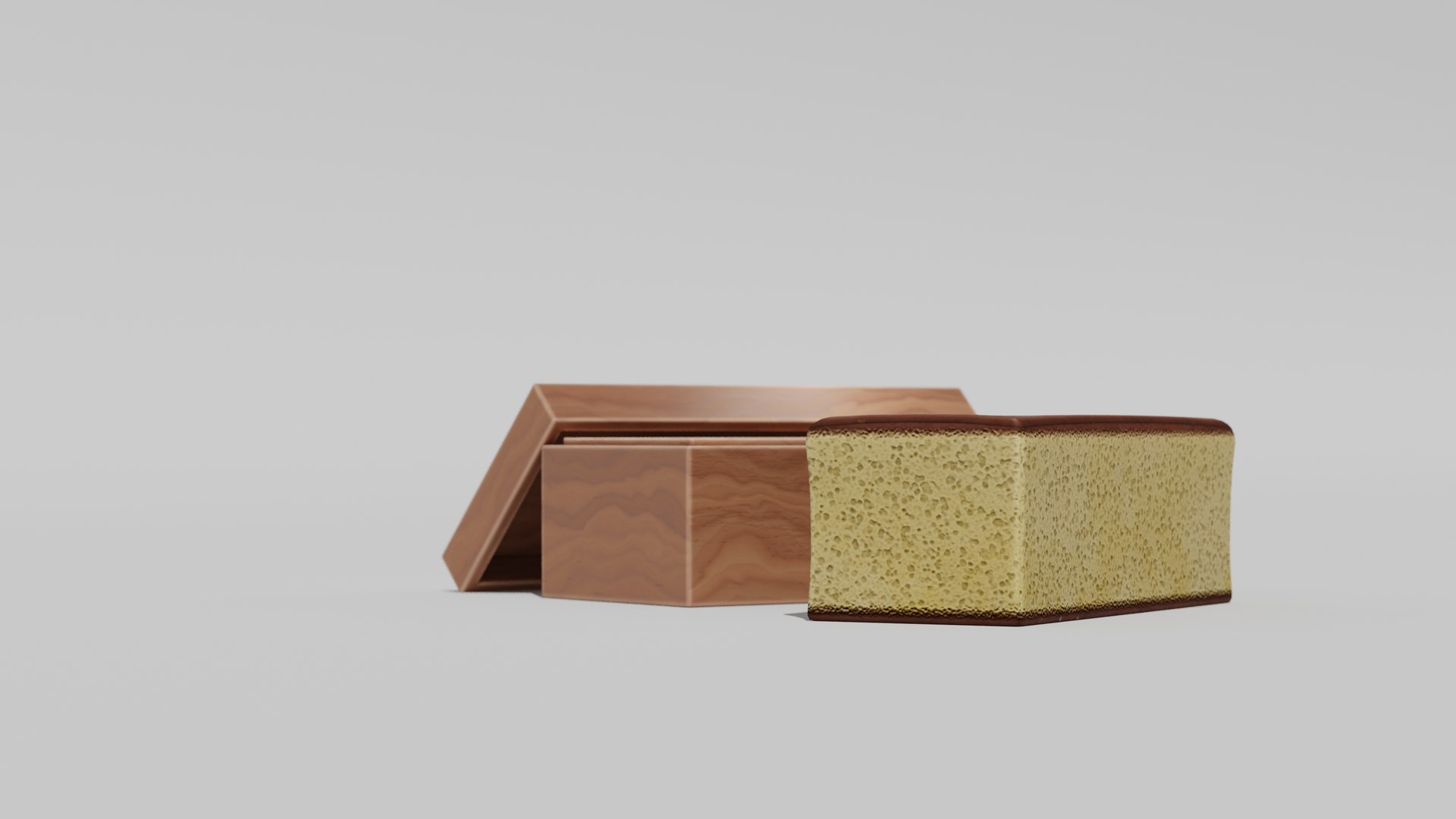 Japanese Furniture Kit - Castella Gift Box 3D Model - TurboSquid 1949328