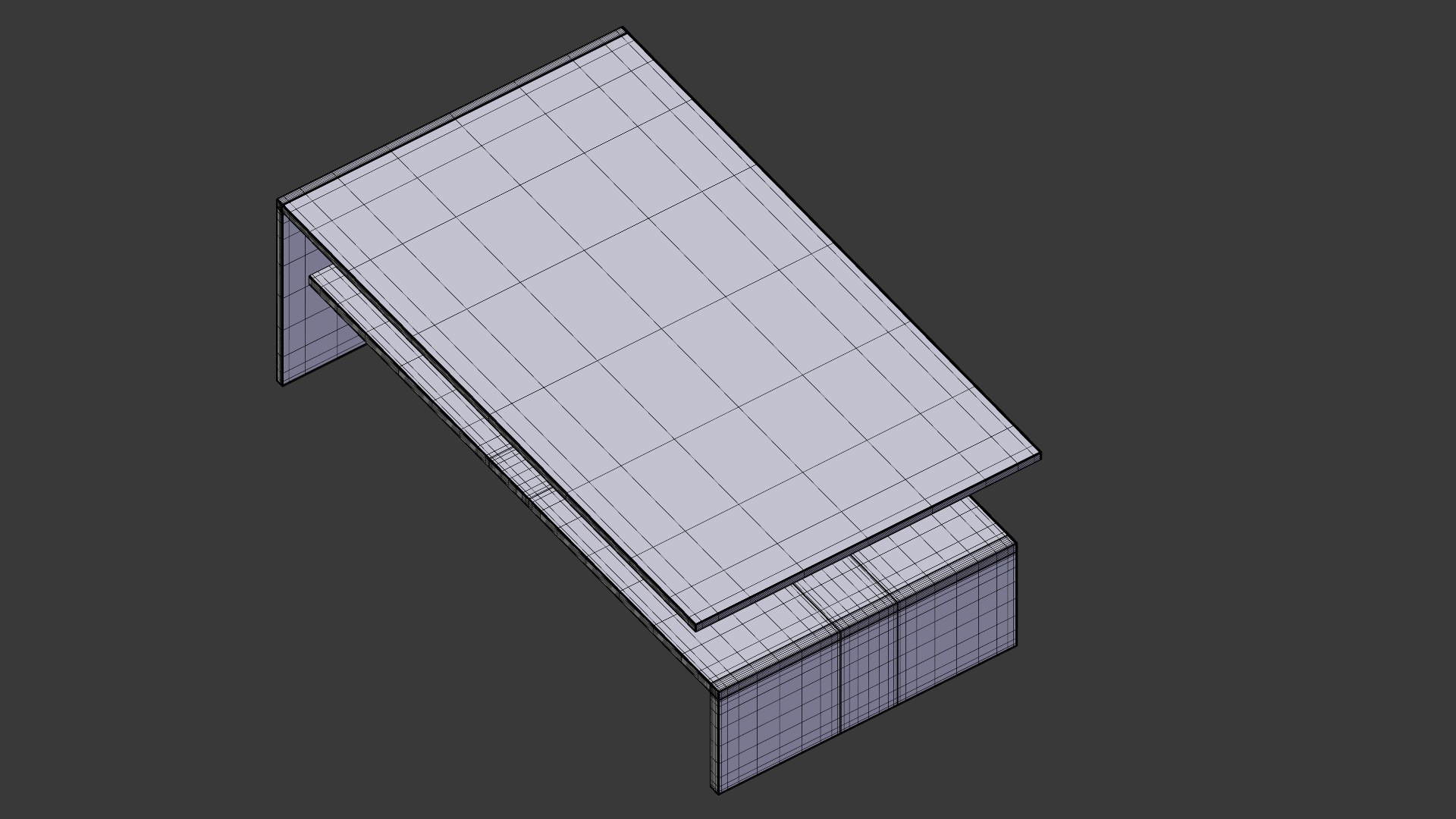 Rectangular Modern Glass 3d Model