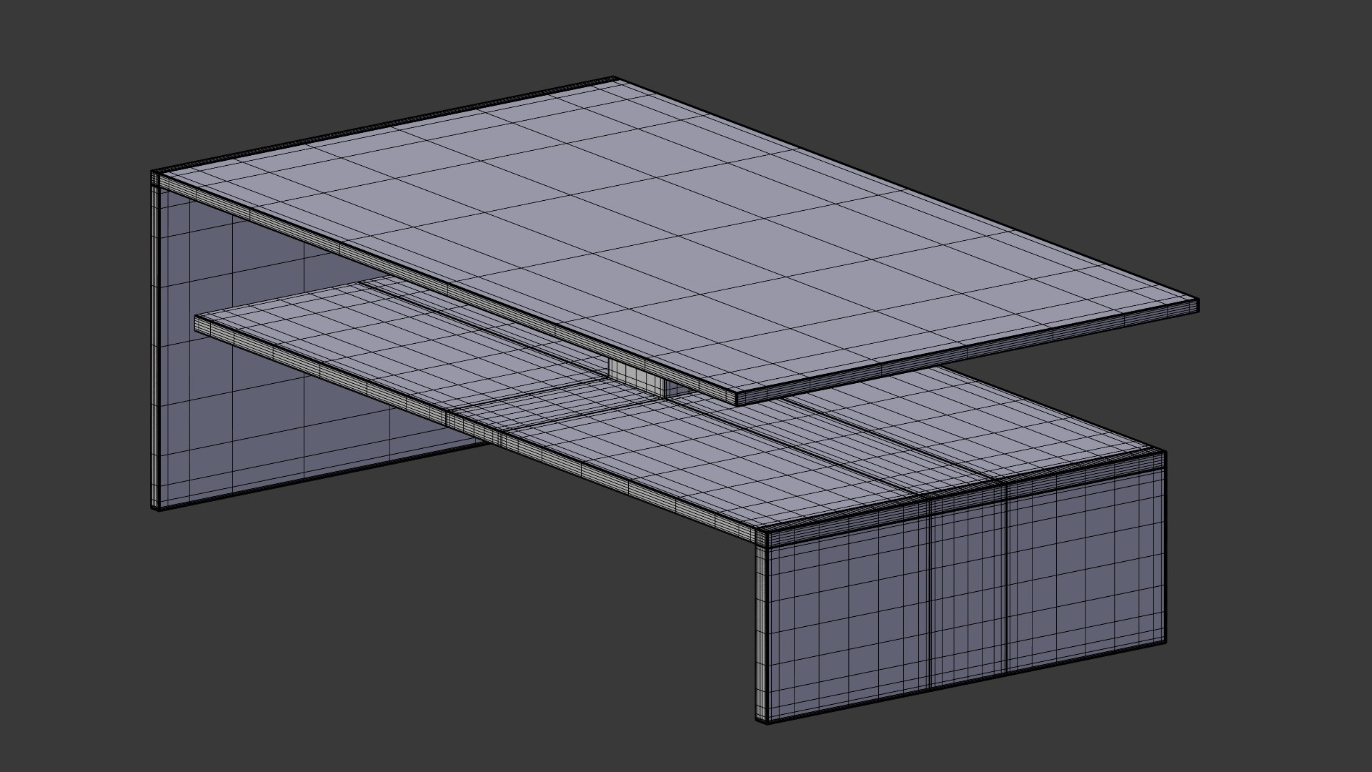 Rectangular Modern Glass 3d Model