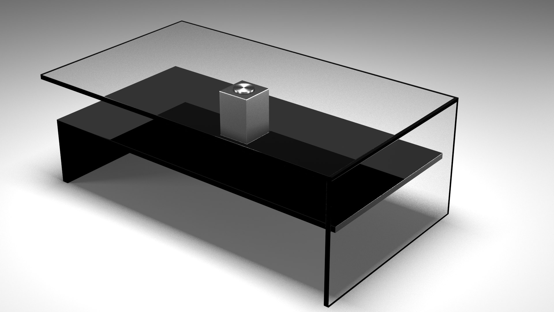Rectangular Modern Glass 3d Model