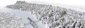 New York city 3d model complete