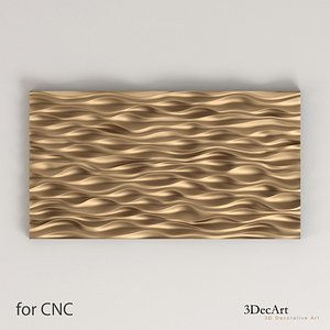 waves wall panels obj