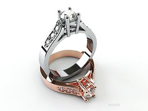 gold ring with diamonds