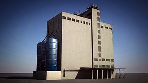 factory building fodder low poly game building