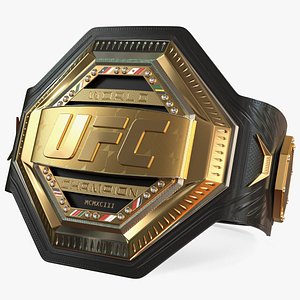 ufc legacy championship belt 3D model
