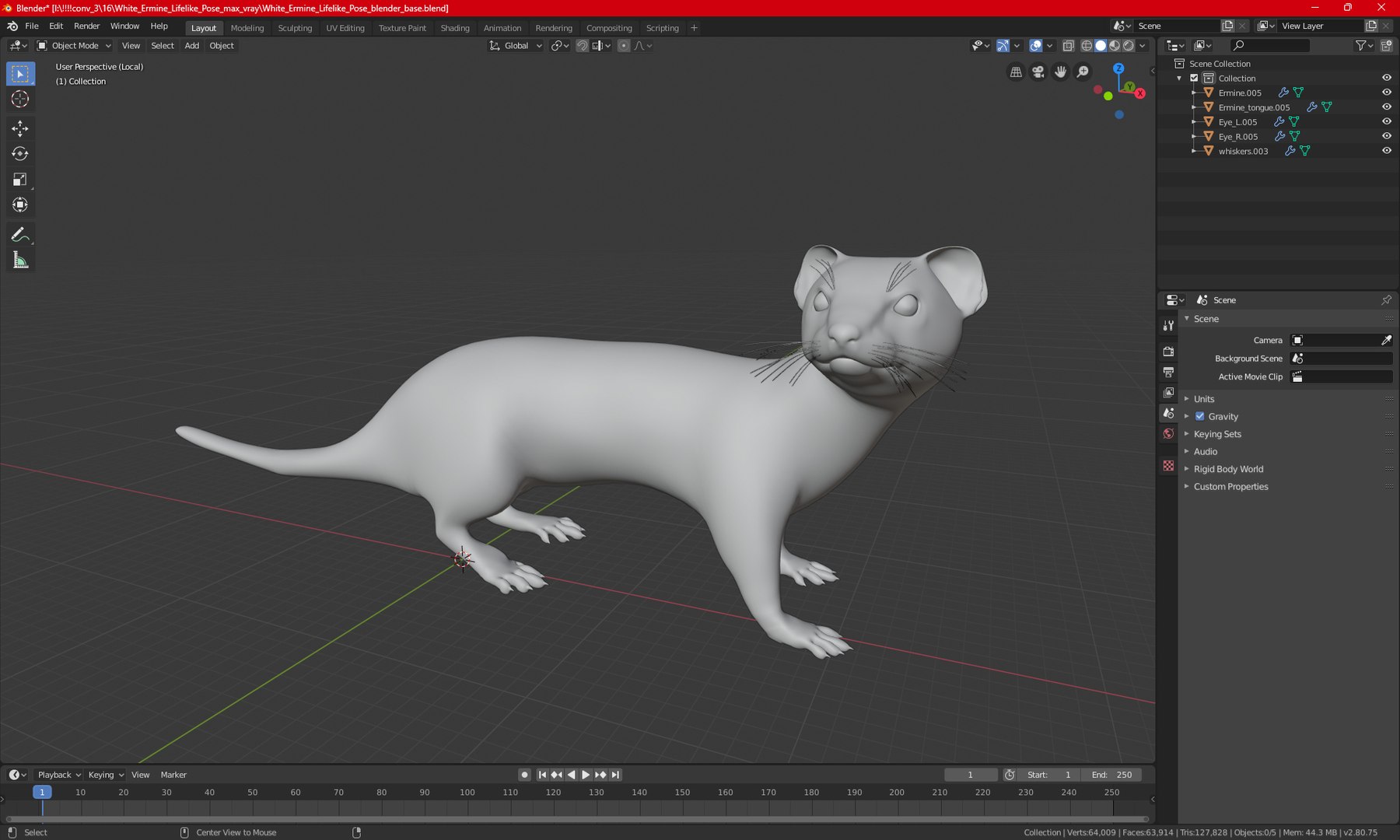 White Ermine Lifelike Pose 3D https://p.turbosquid.com/ts-thumb/Sm/IOPcAj/Ph/whiteerminelifelikeposevray3dmodel028/jpg/1711936695/1920x1080/fit_q87/19b414aae1f927f2cb1e3d5b9fcf39df0d1e16a4/whiteerminelifelikeposevray3dmodel028.jpg
