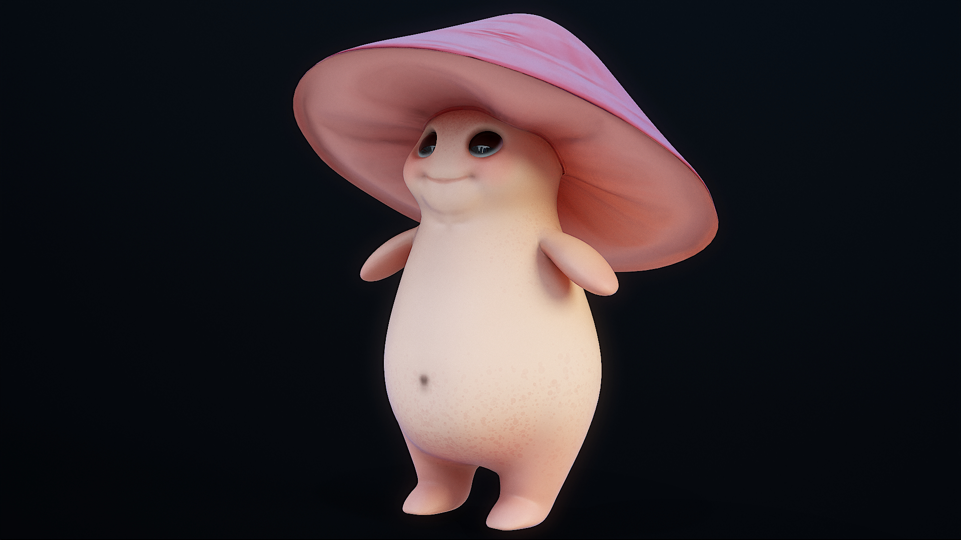 Mushroom Cartoon Character 3D - TurboSquid 1944185