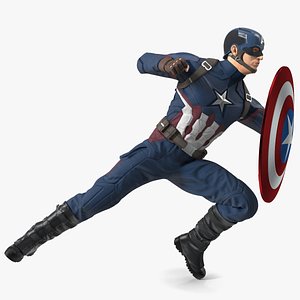 Captain America Attack Pose