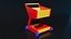 3D Kids Shopping Cart model