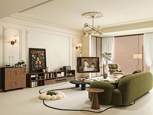 Modern living room 3D model