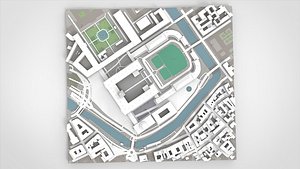 3D Christiansborg royal palace Copenhagen Denmark