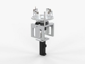 Automatic Four Station Turntable Mechanism 3D