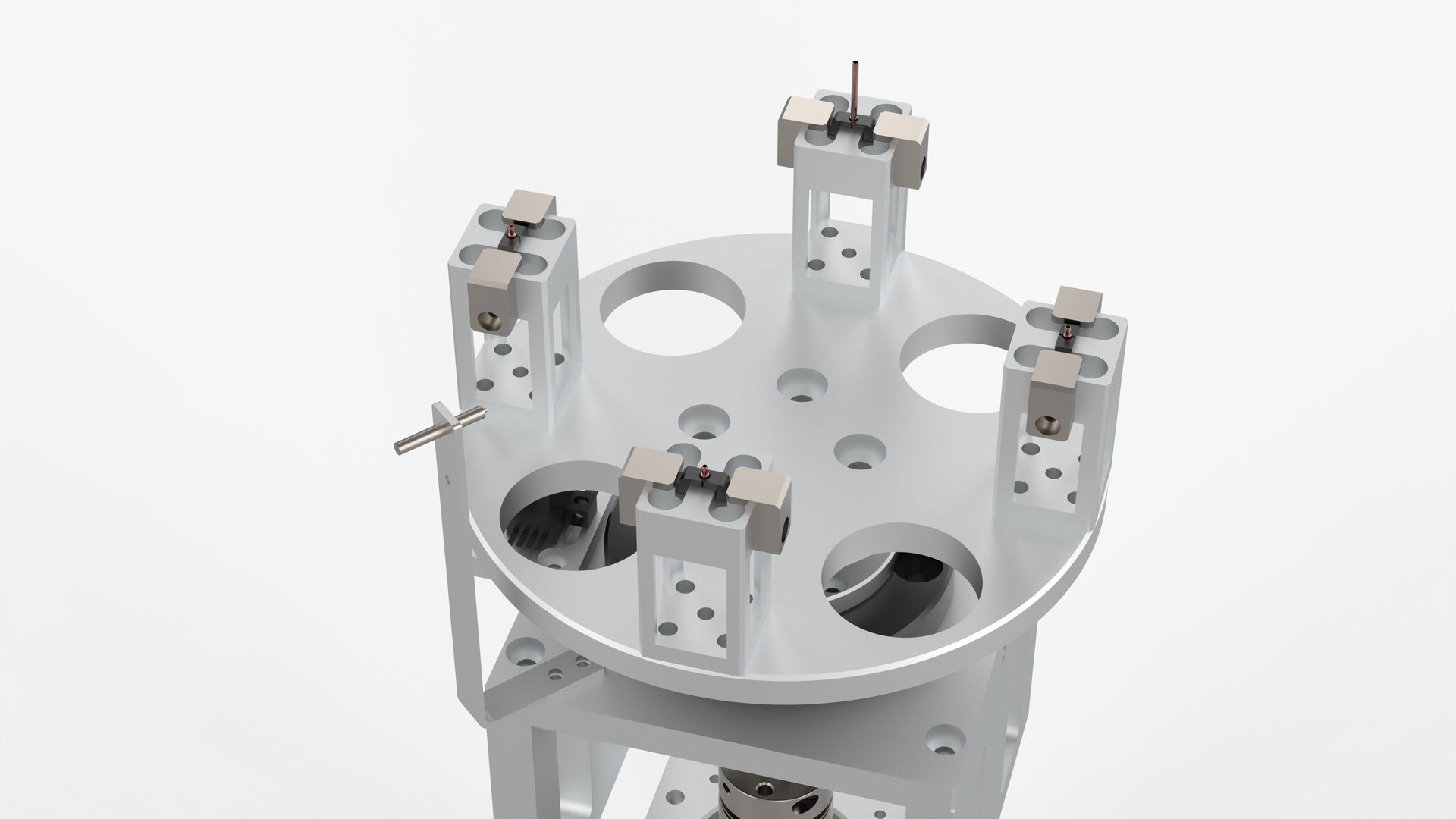 Automatic Four Station Turntable Mechanism 3D - TurboSquid 1985826