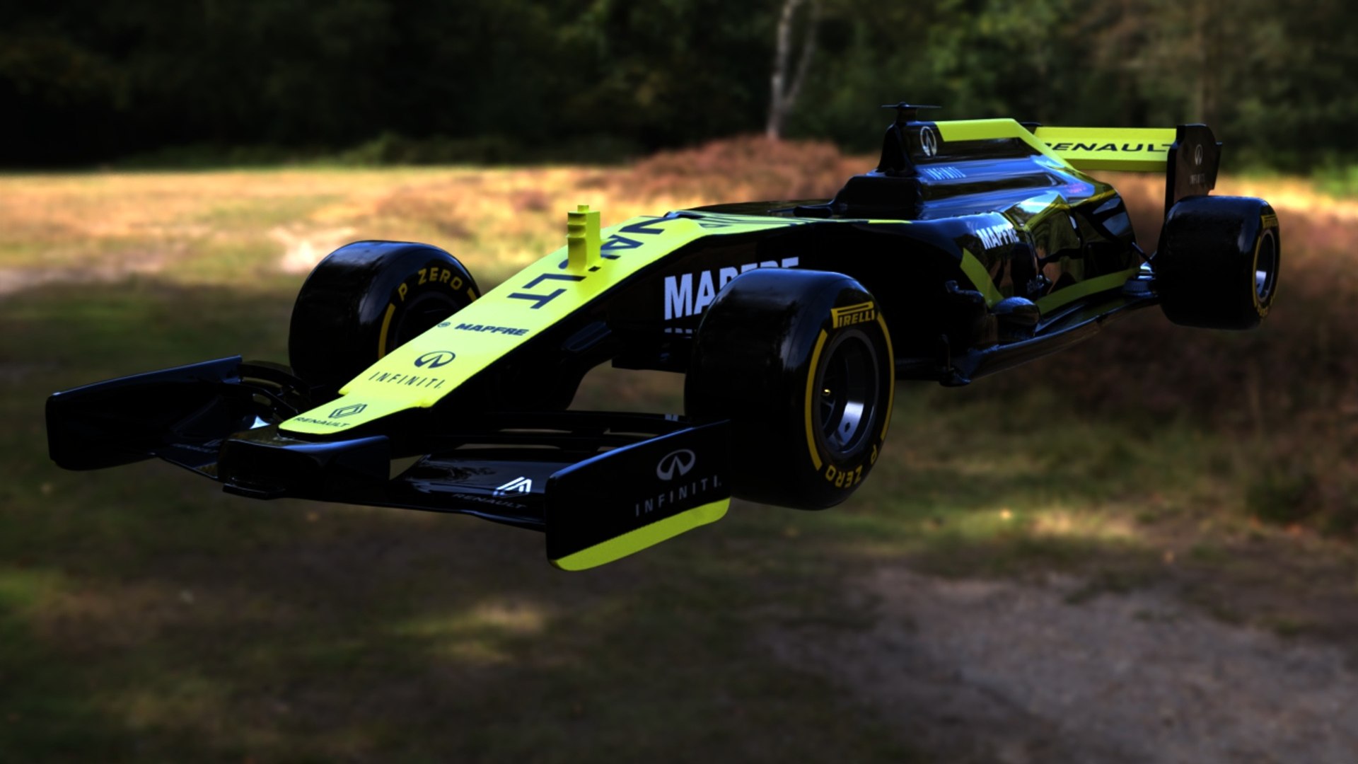 3D F1car With Helmet And Textures - TurboSquid 2536586