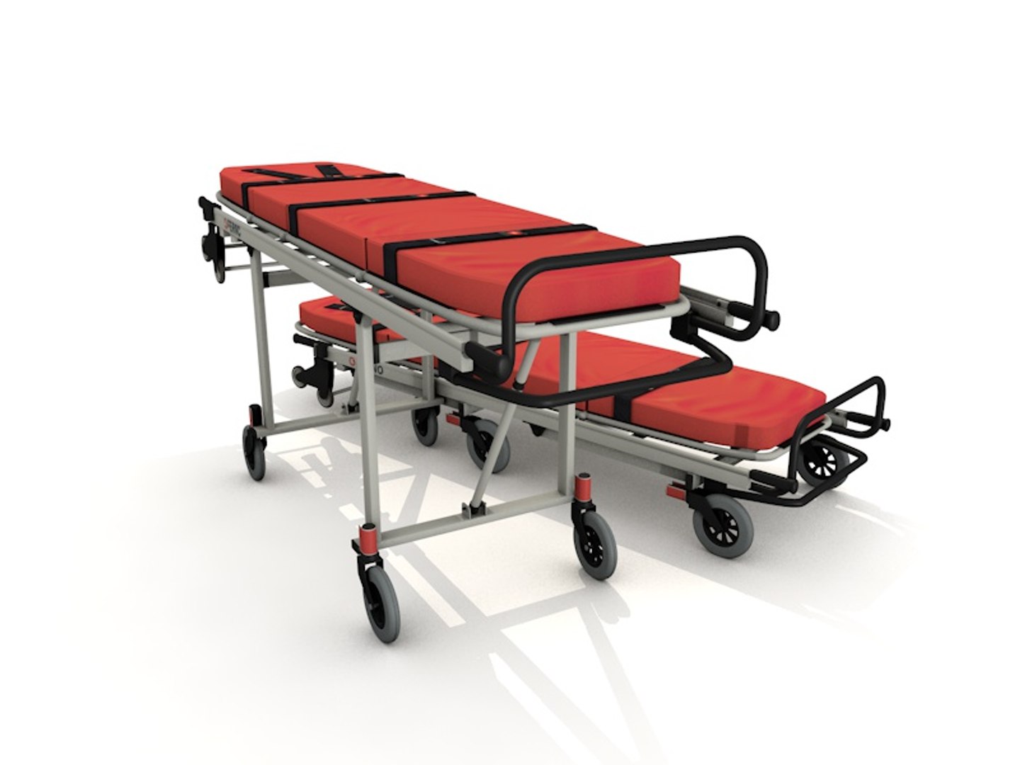 Ambulance Stretcher 3d Model