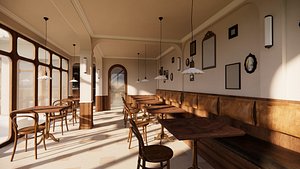 3D Restaurant Coffee Shop-A2