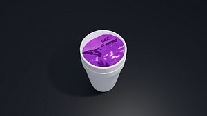 Lean Double Cup with 4K Textures Low-poly