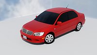 2002 Mitsubishi Lancer - Low Poly - Removable Badges - LOD - Custom Textures - US  ME Specs