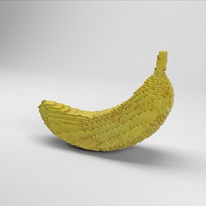 3D voxel banana