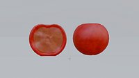 Realistic Cherry Set Whole  Half