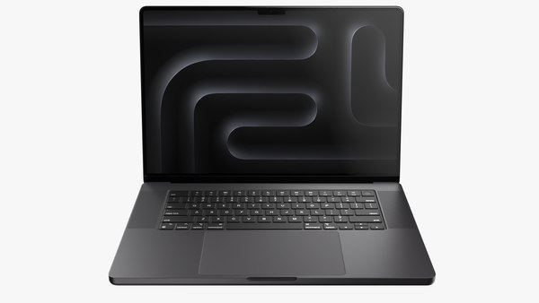 Apple MacBook Pro M3 Max 16 インチ スペース ブラック3Dモデル 