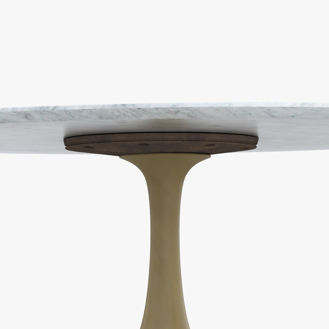 3D Restoration Hardware Aero Marble Dining Table TurboSquid 1766258