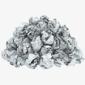 3D Crumpled Paper Pile 1 model