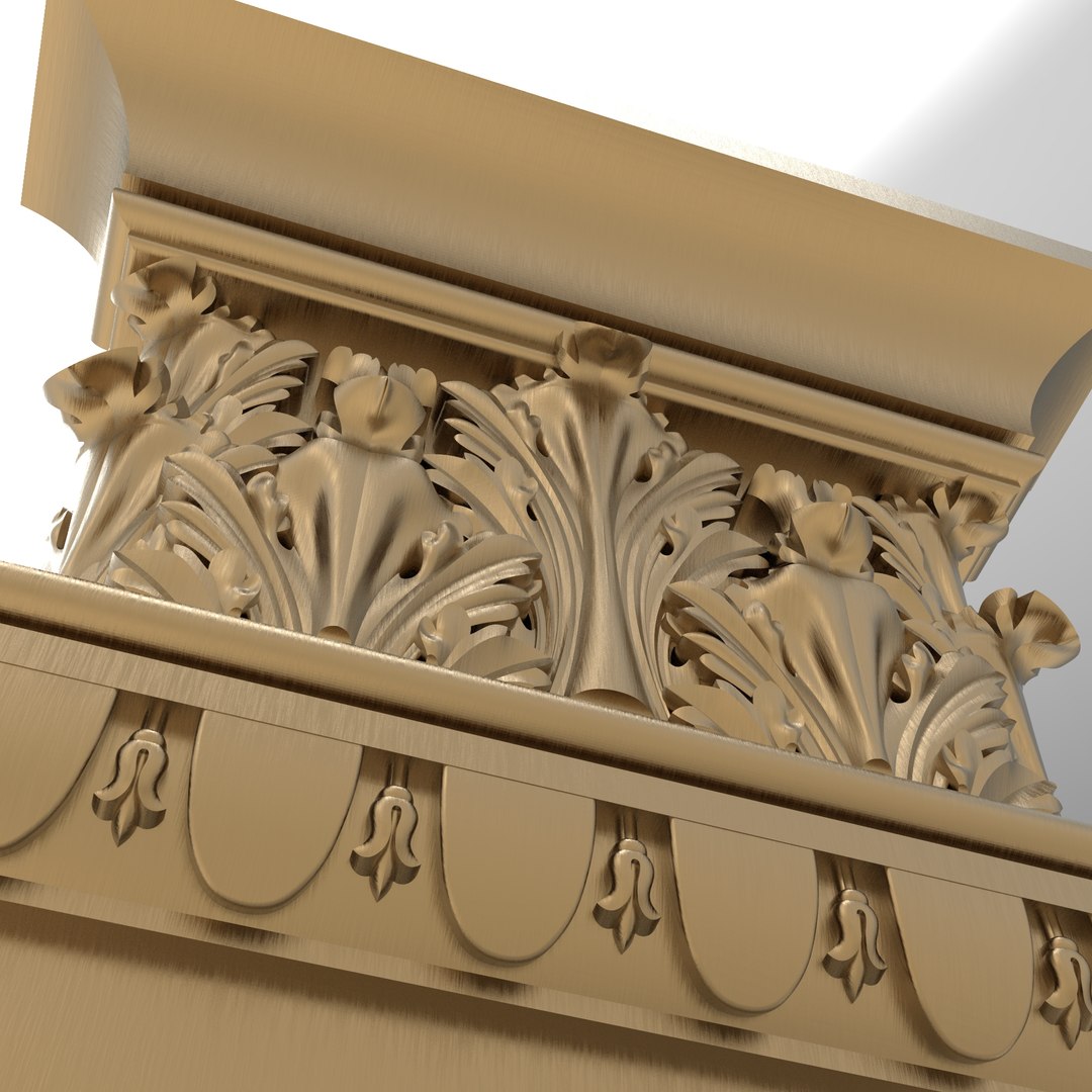 3D Column Capital 005 310x300x70 Model - TurboSquid 1873257