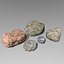assorted rocks 3d model