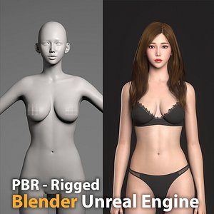 Annie - Lowpoly and Highpoly 3D bundle
