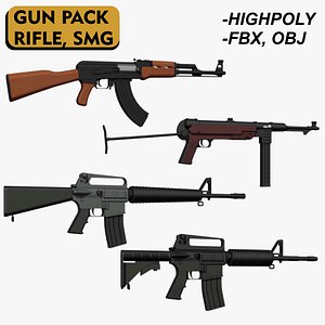 3D Gun Pack 4in1