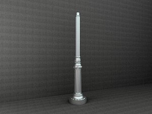 antique street lamp 3d model