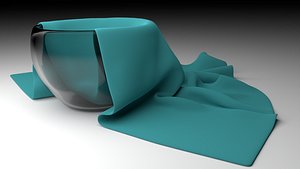 glass bowl linen 3ds