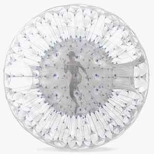 Zorb Balloon with Athlete 3D model