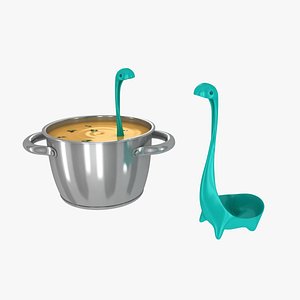 3d aluminium pan ladle