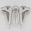 3D model Star Wars Komrk-class Fighter