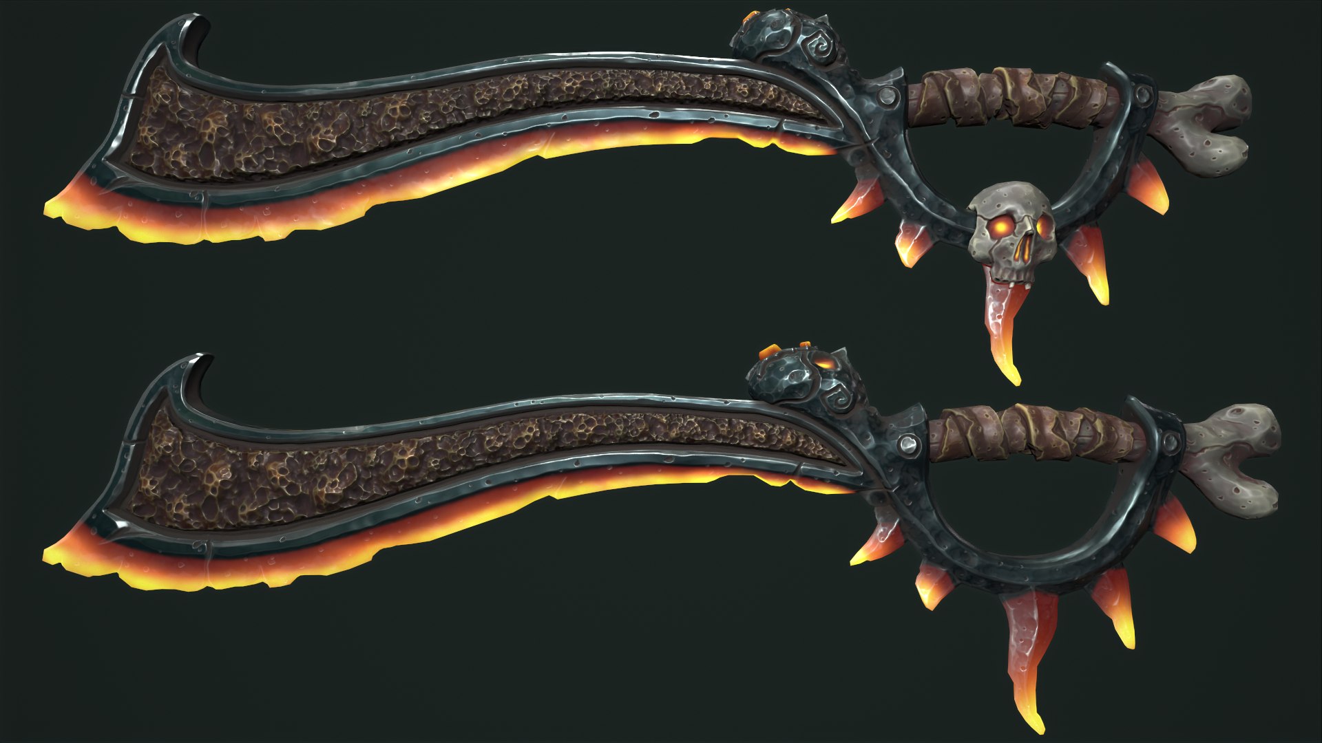 3D Fantasy Undead Weapons - TurboSquid 1996889