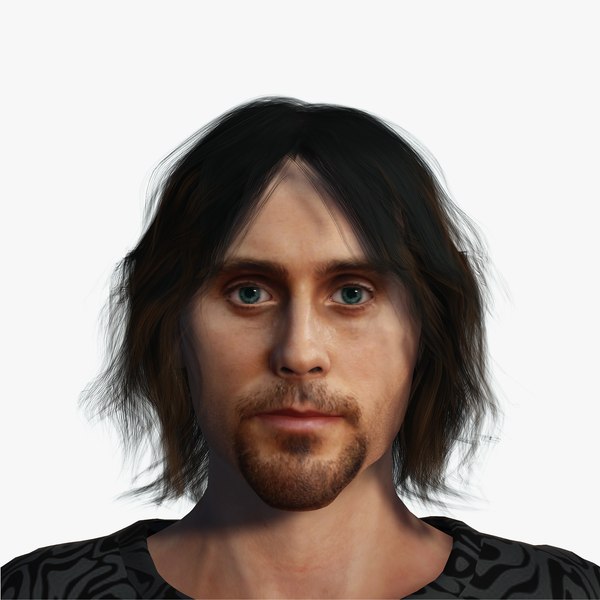 3D model Jared Leto 3D Rigged model ready for animation