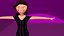 free low poly woman in dress 51