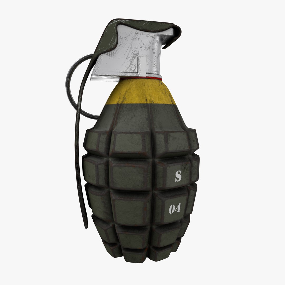 mk 2 grenade 3d obj