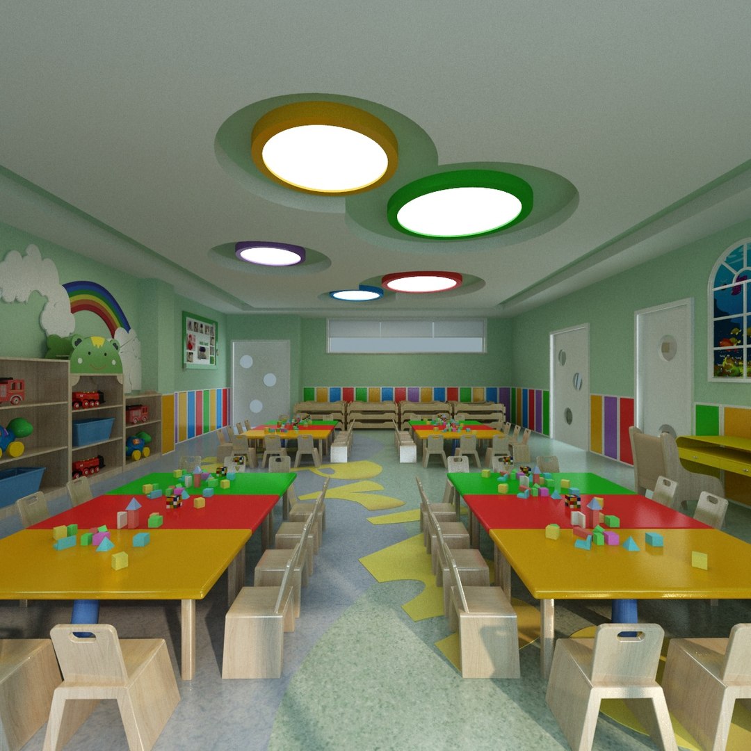 Kindergarden Classroom with Toys 3D model - TurboSquid 1826554