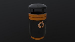 3D Rubbish Bin model