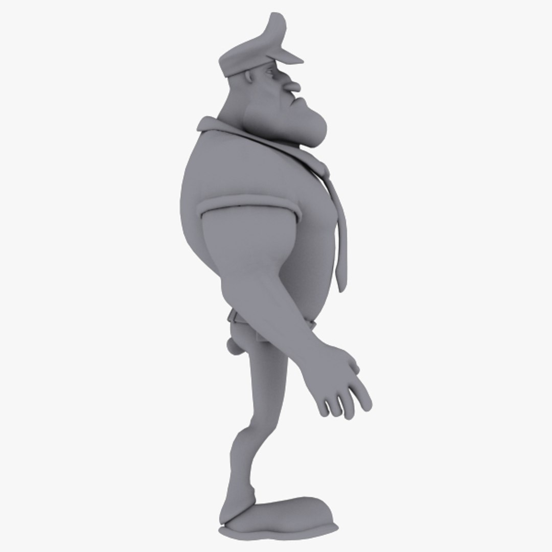 Policeman Man 3d Model