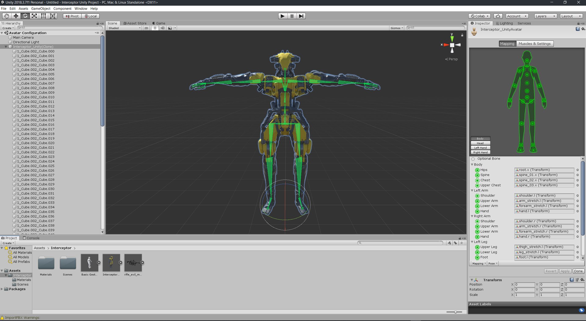 Interceptor Robot Character Unreal Model - TurboSquid 1409896